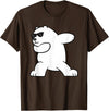 Arctic Polar Bear Tees And Gifts Ice Bear Dabbing Arctic Cute Dabbing Polar Bear T-Shirt - Brown