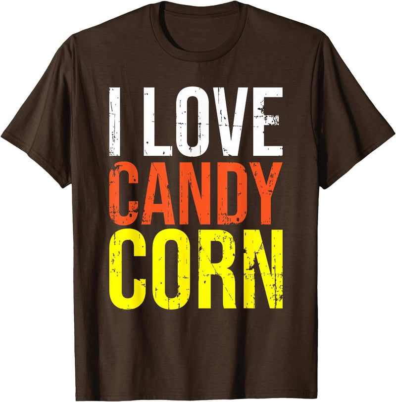 Distressed DIY Lazy Crew Squad Toddler Cute Design Halloween Candy Corn Funny Costume Men Women Kids Gifts T-Shirt - Brown