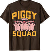 Pig Lover Shirts For Men Women Kids Pig Lover Piggy Squad Hog Farmer Crew Swine Women Men Kids T-Shirt - Brown