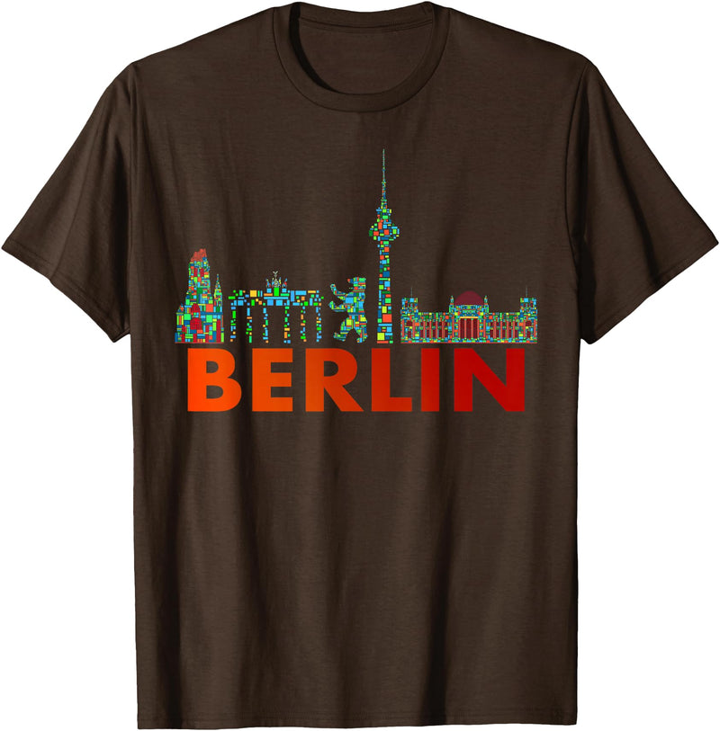 Berliner Bär Designs - Berlin Shop - Berlin Berlin Design - Berlin Bear - I Love Berlin T-Shirt - Brown
