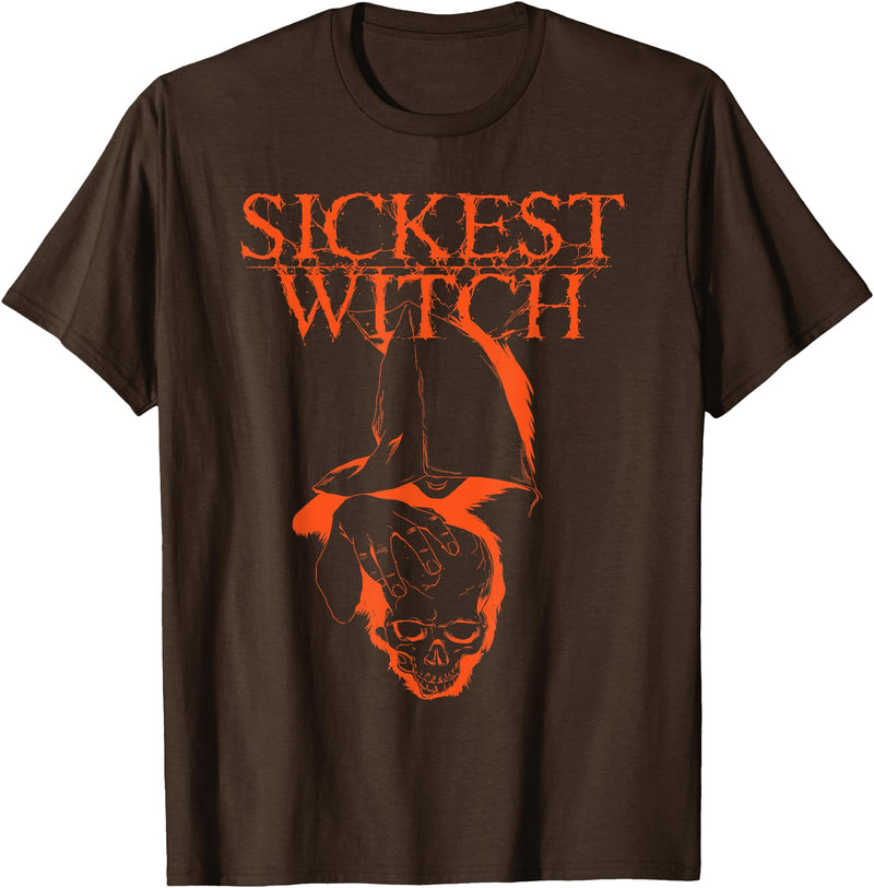Severed Books Sickest Witch, Hayride - Classic Logo T-Shirt - Brown