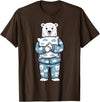 Polar Bear Gift Polar Bear Accessories & Stuff Cute Polar Bear Art for Men Women Kids Arctic Polar Bear T-Shirt - Brown