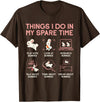 Things I Do in My Spare Time Bunny Rabbit T-Shirt in Brown