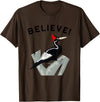 Birdwatching Gifts for Birders Endangered Ivory-Billed Woodpecker T-Shirt - Brown