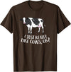 Cute Cow Animal Gifts Cattle Cow Farmer Gift I Just Really Like Cows, Ok? T-Shirt - Brown