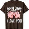 Funny Pig Lover & Owner Gift Ideas Pig Oink Women Kids Girls T-Shirt - Brown