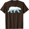 Polar Bear Gift Polar Bear Accessories & Stuff Cool Polar Bear Design For Men Women Arctic Polar Bear Lover T-Shirt - Brown