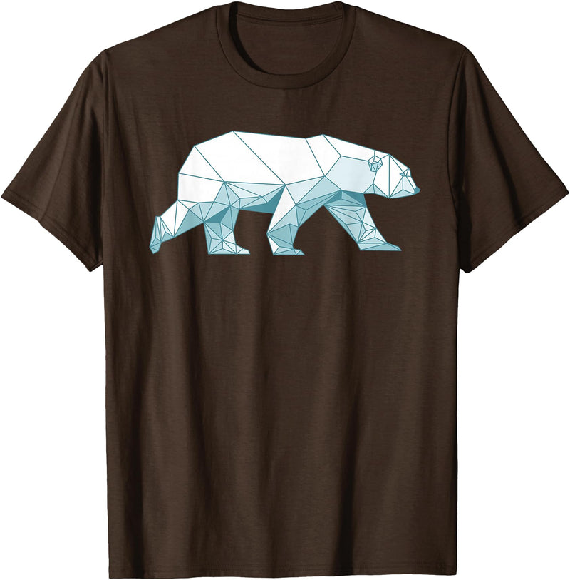Polar Bear Gift Polar Bear Accessories & Stuff Cool Polar Bear Design For Men Women Arctic Polar Bear Lover T-Shirt - Brown