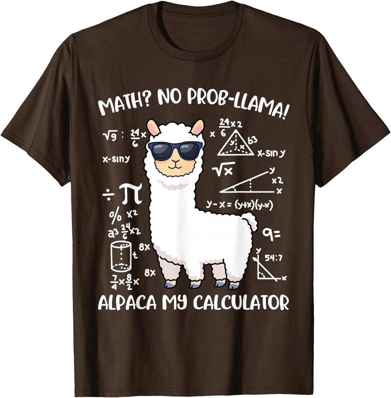 Math Llama Clothing Math Llama T-Shirt - Brown