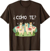 Spanish Shirt | Llama Tee | Funny Spanish Shirt Funny Spanish Tee, Como Te Llama, Llama Tshirt T-Shirt - Brown