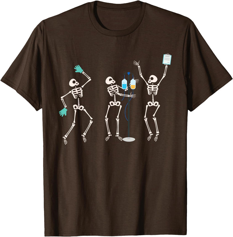 Funny Skeleton Halloween Shirts for Men Women Kids Medical Skeleton Dance Funny Healthcare Halloween Doctor Tee T-Shirt -
