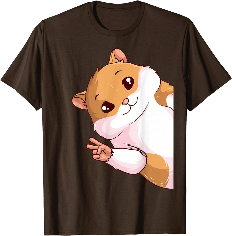 Hamster Children Girls Boys T-Shirt - Brown