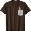 Animal in Your Pocket Cockatiel Bird T-Shirt - Brown