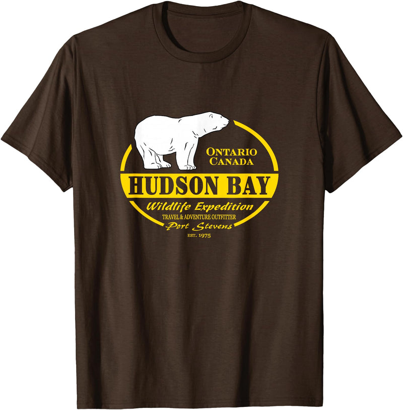 Port Stevens P.S.75 Design Canada Polar Bear Ontario Hudson Bay T-Shirt - Brown