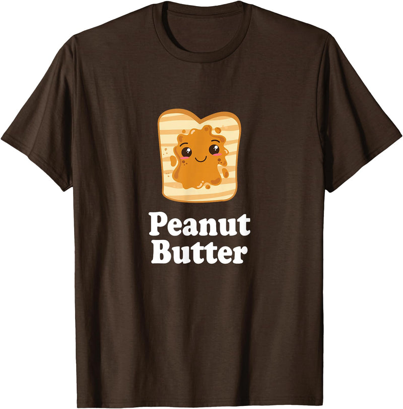 Peanut Butter & Jelly T-shirts Co. Peanut Butter & Jelly Funny Halloween Matching Couples T-Shirt - As Pictured