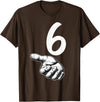 67 Meme Halloween Matching Costume BPD Number 6 Matching Duo 67 Meme Gen Alpha Slang Halloween T-Shirt - Brown