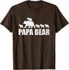 Papa Bear 5 Kids TShirt Papa Bear 5 Cubs Shirt Papa Bear 5 Cubs Shirt Daddy Bear 5 Kids TShirt Papa 5 Kids T-Shirt - Brown