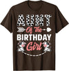 Funny Cow Birthday Family Matching Tee Aunt Of The Birthday Girl Cow Birthday Farm Animal T-Shirt - Brown