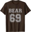 BearWoof Cool Gay Bear Pride Bear 69 T-Shirt - Brown