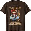 June Cute Teddy Bear birthday gifts for women 54 Year Old June 1972 Teddy Bear 54th Birthday Women T-Shirt - Brown