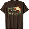 Funny Boar Hunting Clothing Pig Slayer Camo Funny Hog Hunting T-Shirt - Brown