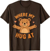 Where My Hug At Co. Where My Hug at Bear Hug Graphic T-Shirt - Brown