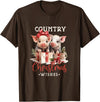 Retro funny Farmer shirt pig Christmas tee Christmas Pig Merry Pigmas Pig Lover T-Shirt - Brown