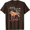 Just a girl who loves lions T-Shirt - Brown