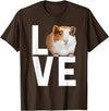 Guinea Pig Gift Guinea Pig Accessories & Stuff Cool Guinea Pig Art for Men Women Cavy Pet Guinea Pig Lover T-Shirt - Brown