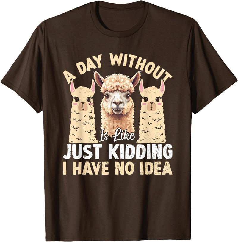 Funny Alpaca Quotes Alpaca Farmer Funny Llama Quotes Funny Alpaca Alpaca Farmer T-Shirt - Brown