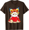 Chinese New Year 2023 Year of the Rabbit Zodiac Boy Kid Girl T-Shirt in Brown