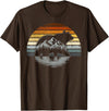 Bear Community Bear Brotherhood Gay Men Gifts Bear Pride Retro Mountain Nature Gay Bear Flag T-Shirt - Brown