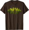 Outdoor Tree Tee Trees Reflection Wildlife Nature Animal Bear Outdoor T-Shirt - Brown
