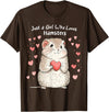 Cute Hamster Lovers Gift This Girl Loves Her Hamster T-Shirt - Brown