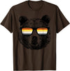 Equal Rights Gay Bear Sânpebe Designs Gay Bear with Sunglasses T-Shirt - Brown