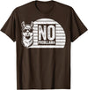 Teetro No Probllama Cool Llama Sunglasses Humor Animal T-Shirt - Brown