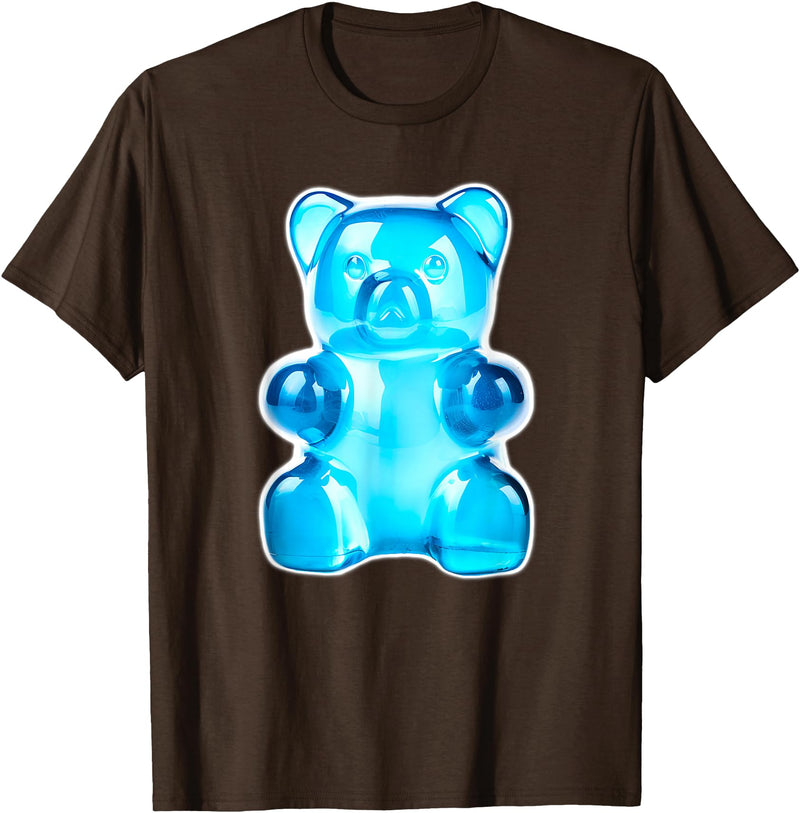 Urban Empyre Blue Gummy Bear Candy T-Shirt - Brown