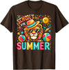 End of School Year Classroom Party Decor Gifts Schools Out For Summer Last Day Of School Boy Kids Lion T-Shirt - Brown
