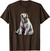 Arctic Wildlife Music Lover Designs Polar Bear Headphones Music Lover Funny Arctic DJ T-Shirt - Brown
