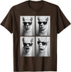 Funny Animal Selfie Booth Tee Cool Llamas Sunglasses Jungle Animal Meme Selfie Booth T-Shirt - Brown
