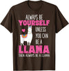 Llama Shirts by Memme Cute Funny Llama Shirt Llamas Lover Shirts Girls Women T-Shirt - Brown