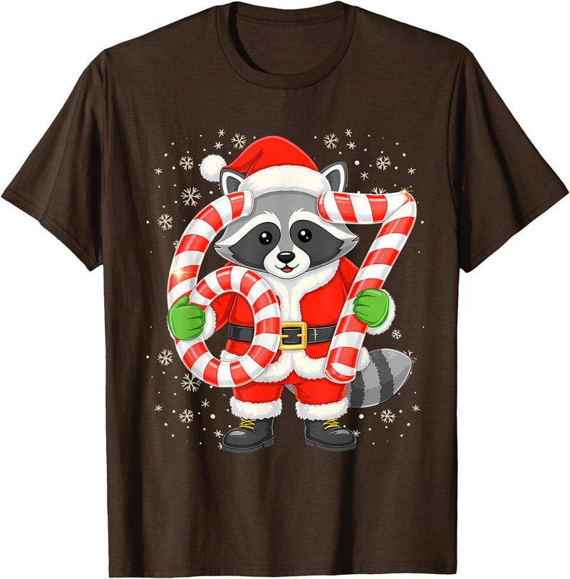 Funny Raccoon Christmas 67 Meme Tee PJm Men Women 67 Meme Polar Bear Funny Christmas PJm Men Women Family T-Shirt - Brown