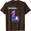 Funny gaming T-Shirts Loot Llama I Can Explain Gaming T-Shirt T-Shirt - Brown