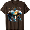 Grizzly Bear Lover Bear Hiking Grizzly Bear Camping Camper T-Shirt - Brown