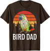 Green Cheek Conure Shirt & Green Cheek Conure Gift Green Cheek Conure Parrot Bird Dad T-Shirt - Brown