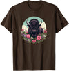Wild Plains Buffalo Bison Gifts T Shirts & Hoodies Womens Girls Old West Retro Vintage Floral Buffalo Lover T-Shirt - Brown