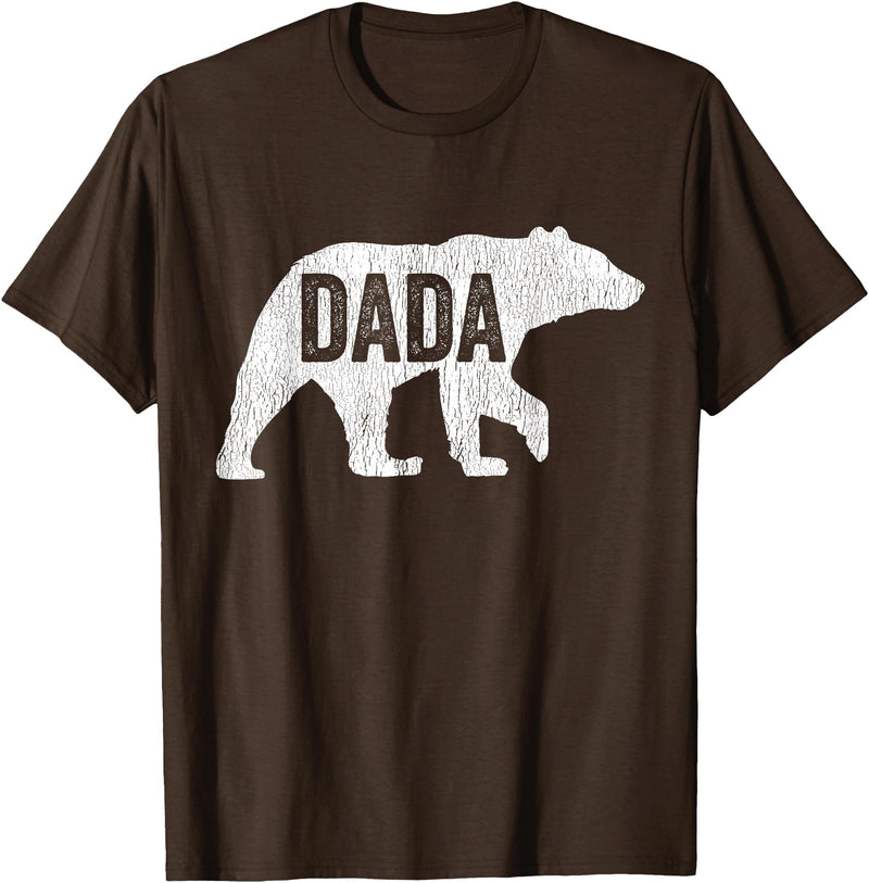 Matching Family Bear by Foxio Dada Bear Matching Family Camping Vintage Bear Funny Dada T-Shirt - Brown