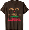 King City California CA Designs King City California T-Shirt - Brown