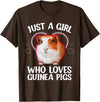 Guinea Pig Gift Guinea Pig Accessories & Stuff Cute Guinea Pig For Women Girls Hamster Pet Guinea Pig Lover T-Shirt - Brown