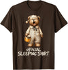 Schlafanzug Shirt Official Bear Sleep Shirt T-Shirt - Brown